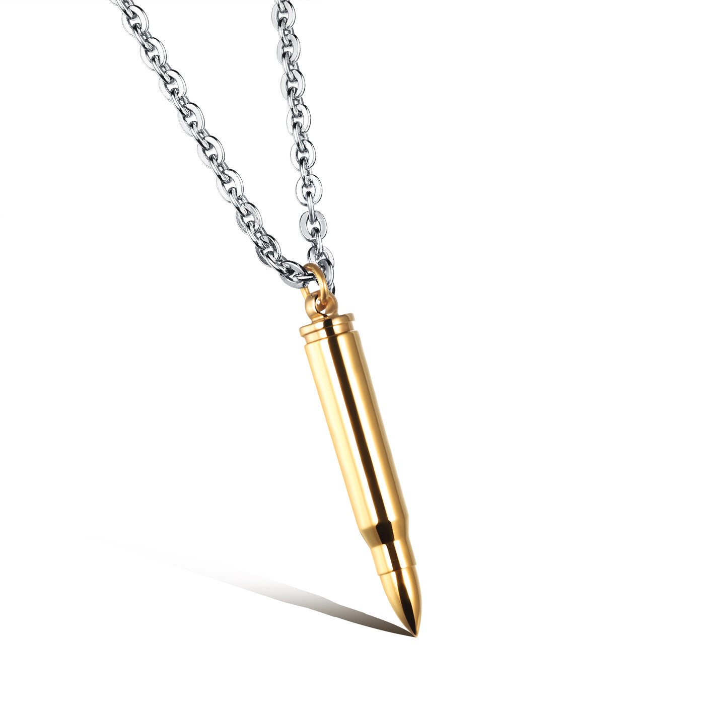 Bullet Pendant Titanium Steel Domineering Men's Necklace