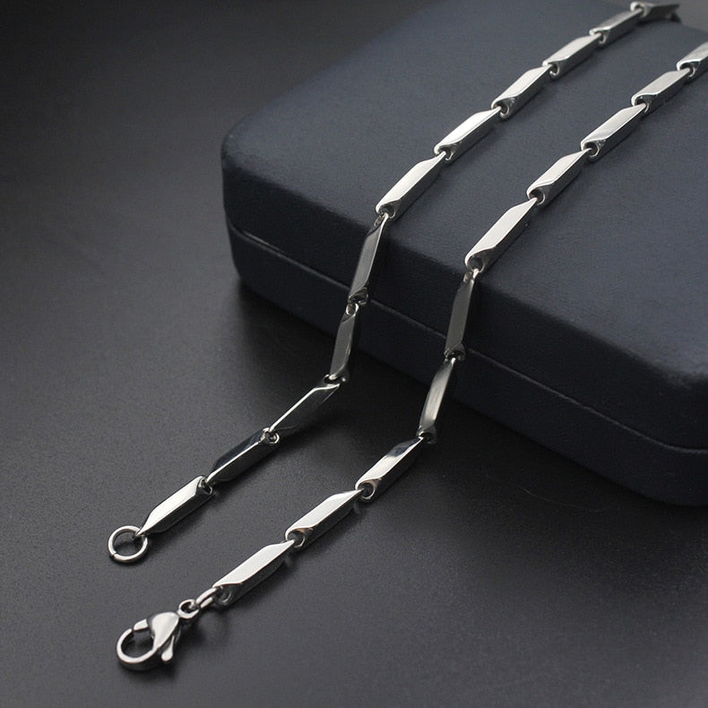 Titanium Steel Necklace Melon Chain Stainless Steel Chain Men And Women Necklace