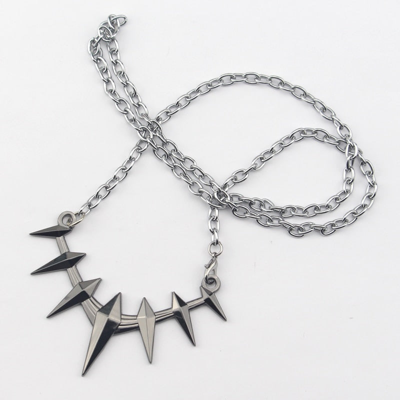 Marvel Black Panther Necklace Mens Pendant Metal Necklace