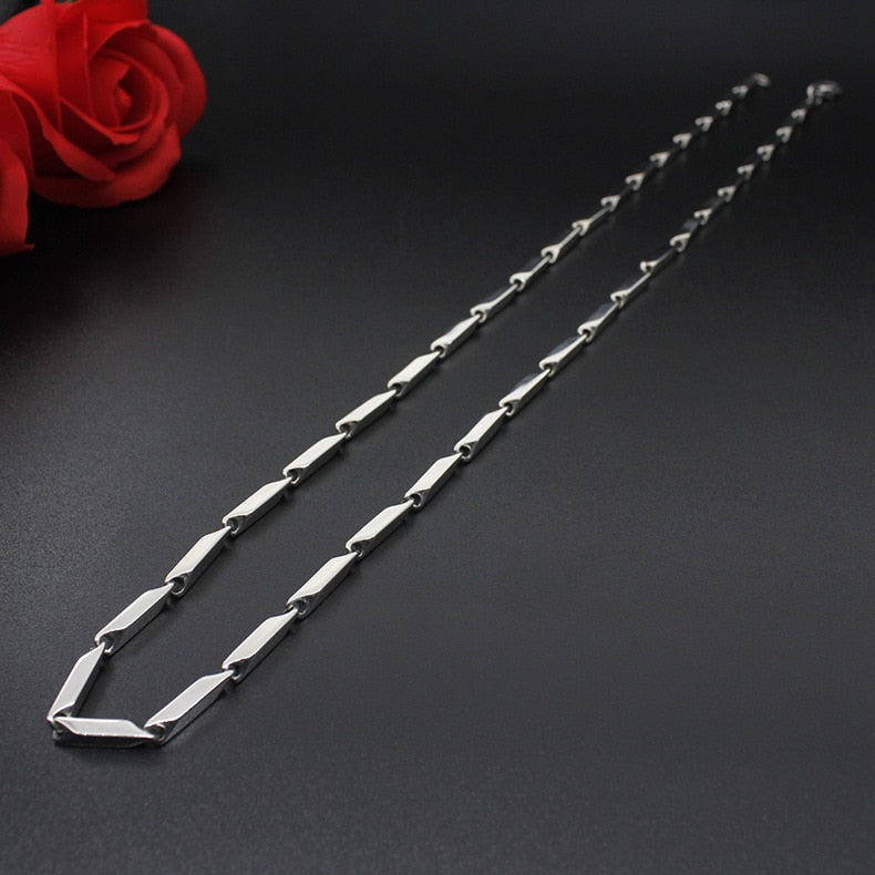 Titanium Steel Necklace Melon Chain Stainless Steel Chain Men And Women Necklace